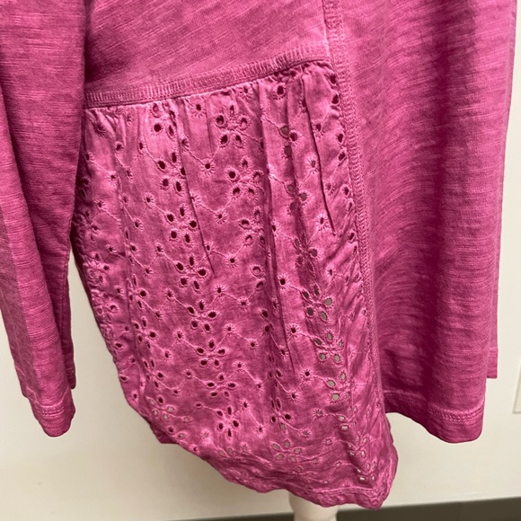 LOGO by Lori Goldstein Relaxed Pink Tunic size L - Picture 6 of 13